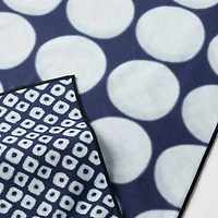 Shibori 120" Reversible Blue Table Runner