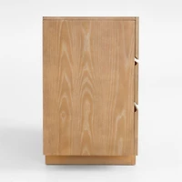 Shiloh 52" Hazelnut Brown Wood Wide 6-Drawer Kids Dresser