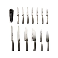 Schmidt Brothers ® White Shiplap 15-Piece Knife Block Set