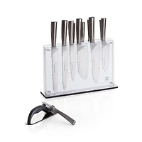Schmidt Brothers ® White Shiplap 15-Piece Knife Block Set