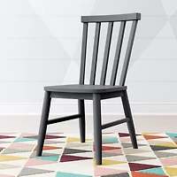 Parke Charcoal Wood Kids Desk Chair