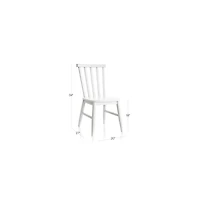Parke White Wood Kids Desk Chair