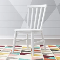 Parke White Wood Kids Desk Chair