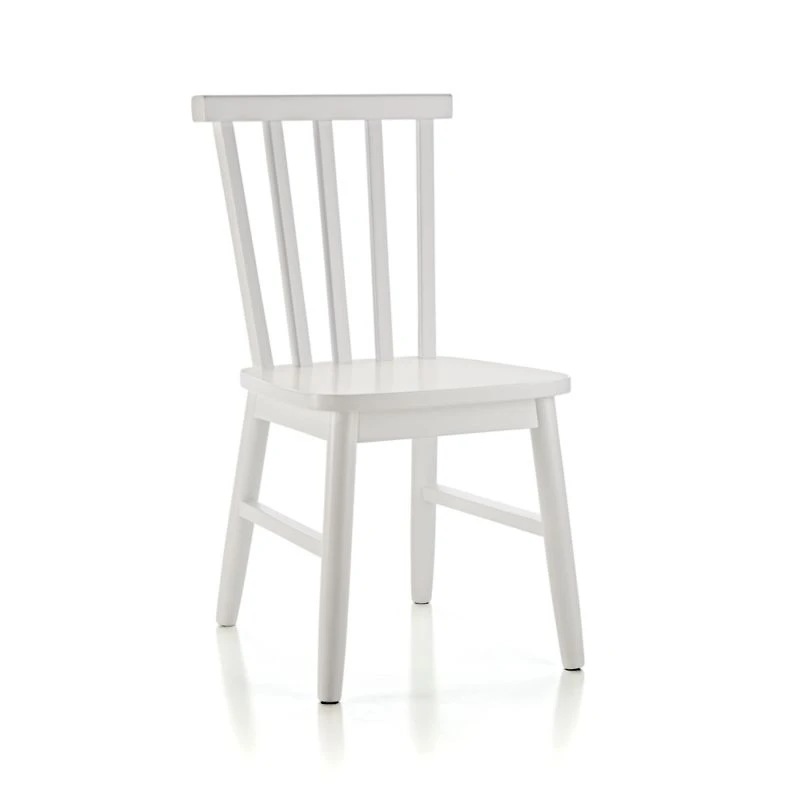 Set of 4 Shore White Wood Kids Play Chair