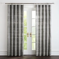 Silvana Silk Dark Grey Curtain Panel 48"x84"