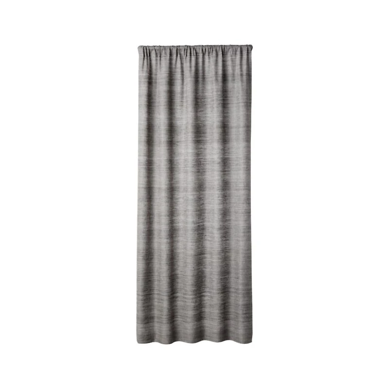 Silvana Silk Dark Grey Curtain Panel 48"x84"