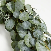 Faux Silver Dollar Eucalyptus Wreath 28"