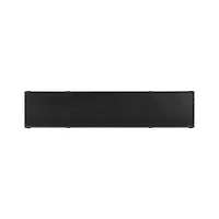 Silviano 84" Rectangular Black Iron and Steel Console Table