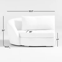 Sinuous Left Arm Chair by Athena Calderone