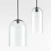 Sirocco Small Ripple Glass Pendant Light