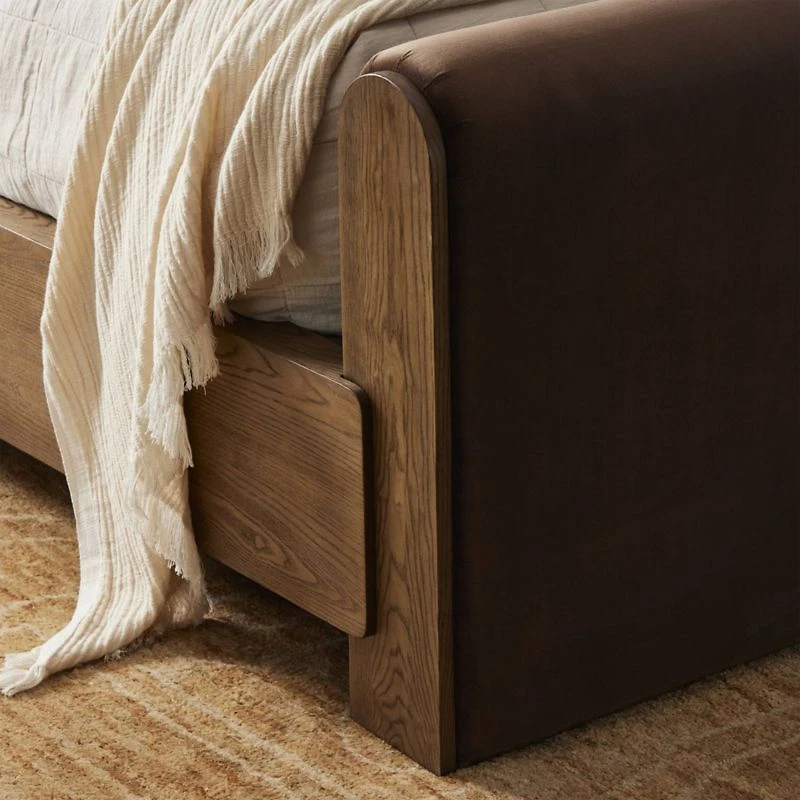 Sloane Cocoa Brown Upholstered  King Bed