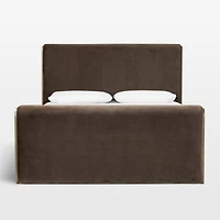 Sloane Cocoa Brown Upholstered  King Bed