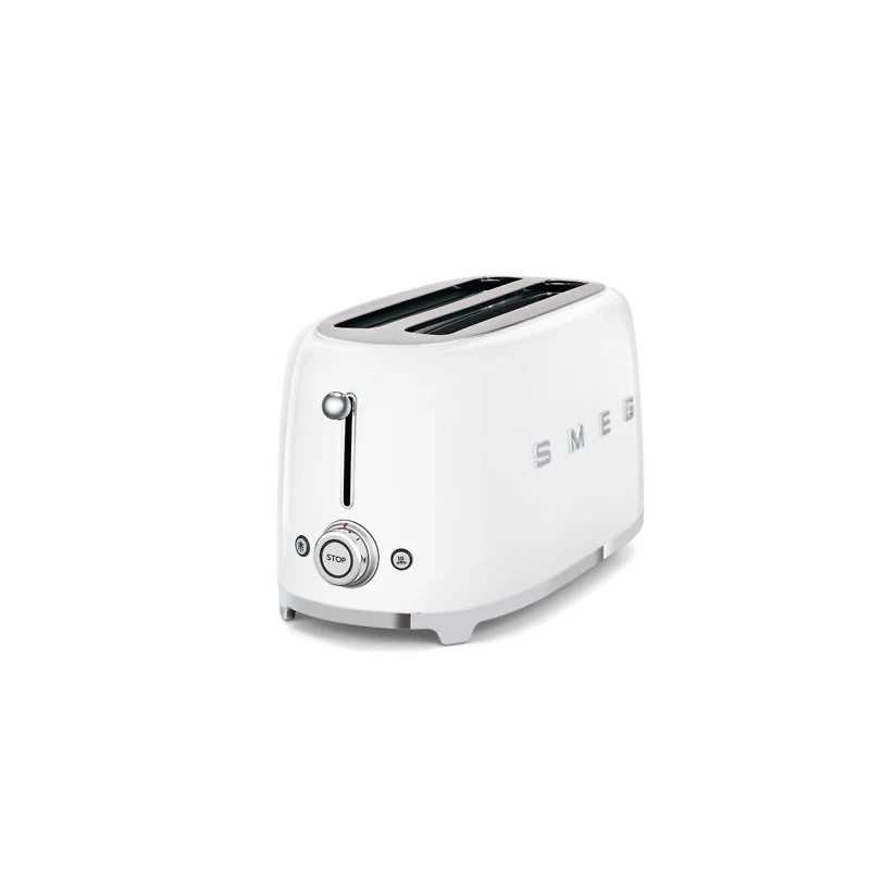 SMEG White 4-Slice Long Slot Retro Toaster