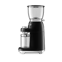 SMEG Black Retro Conical Burr Coffee Grinder