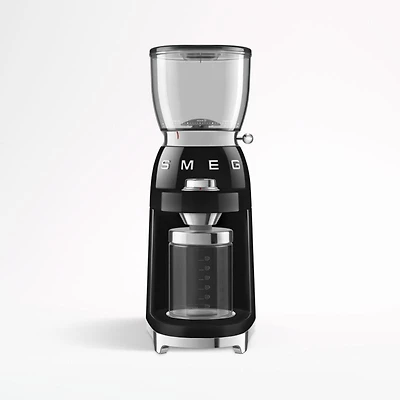 SMEG Black Retro Conical Burr Coffee Grinder