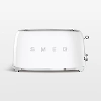 SMEG White 4-Slice Long Slot Retro Toaster