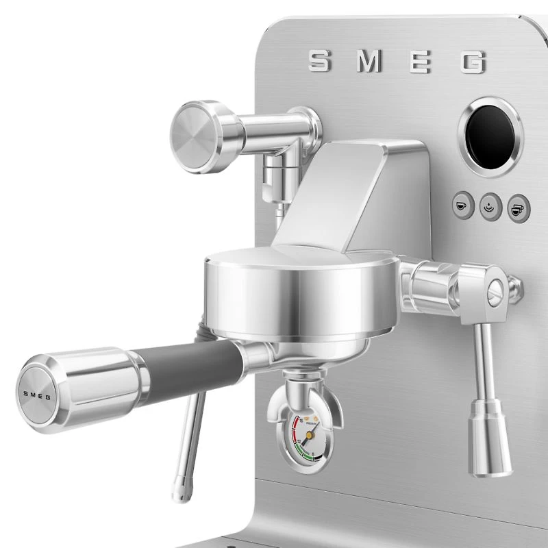 SMEG Semi-Professional Espresso Machine in Matte White