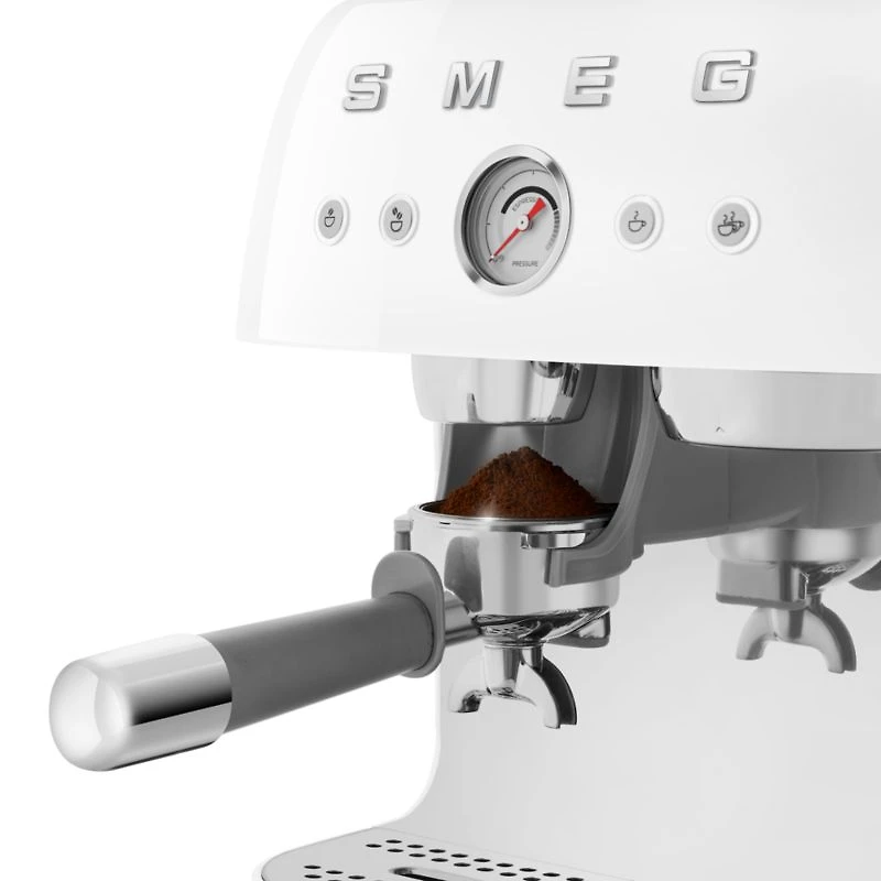 SMEG Semi-Automatic Coffee and Espresso Machine with Milk Frother