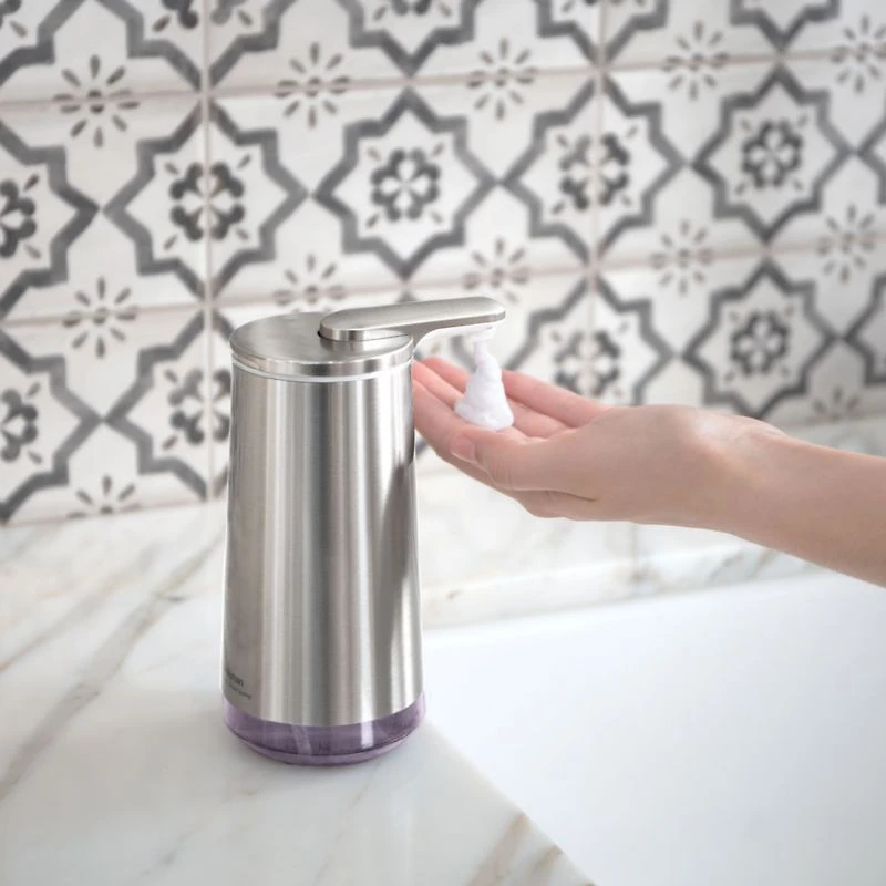 Simplehuman ® Brushed Stainless Steel Foam Sensor Soap Pump