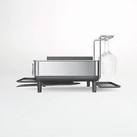 Simplehuman Kitchen Dish Drying Rack, Brushed Stainless Steel