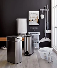 Simplehuman ® 30-Liter/8-Gallon Stainless Steel Butterfly Step Trash Can