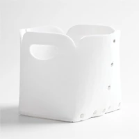 Aw Snap White Felt Cube Storage Bin