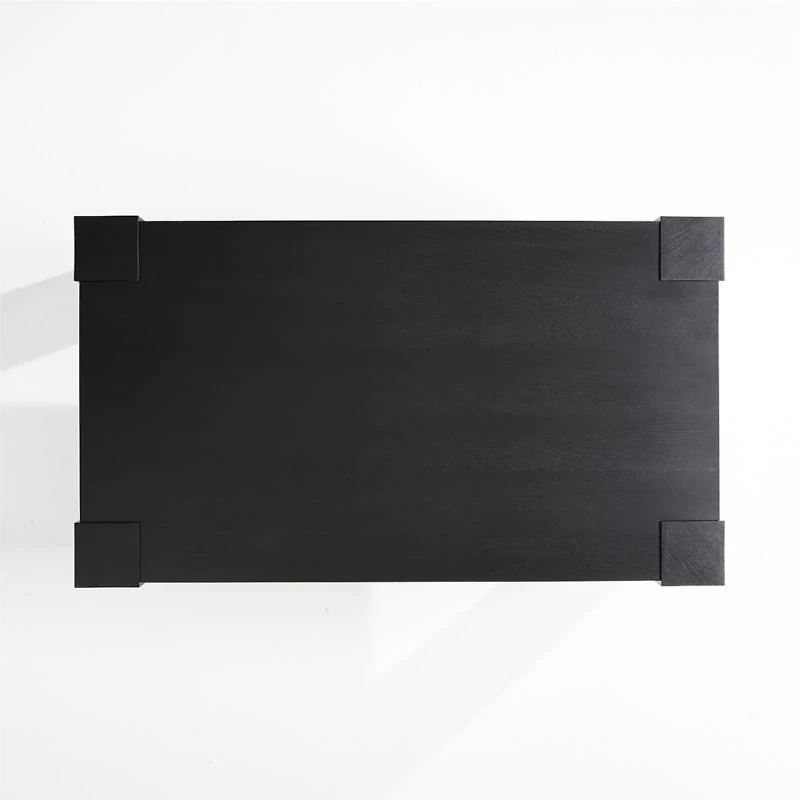 Sobro 65" Black Wood Dining Table