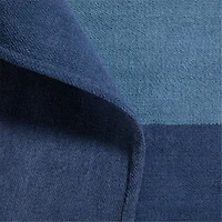 Soft Gradient Blue Chenille Kids 12"x18" Rug Swatch