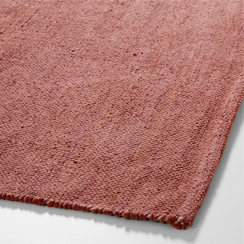 Soft Gradient Pink Chenille Kids Area Rug 5'x8'