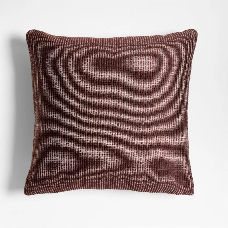 Chestnut Red 20"x20" Soft Textured Indoor/Outdoor Throw Pillow