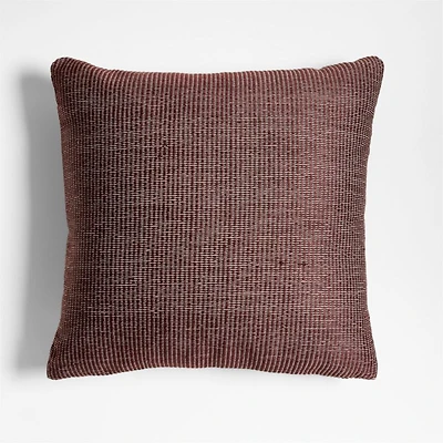 Chestnut Red 20"x20" Soft Textured Indoor/Outdoor Throw Pillow