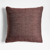 Chestnut Red 20"x20" Soft Textured Indoor/Outdoor Throw Pillow