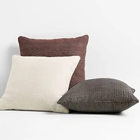 Chestnut Red 20"x20" Soft Textured Indoor/Outdoor Throw Pillow