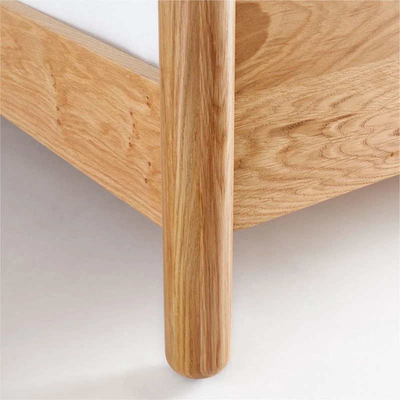 Solano King Wood Bed with Headboard Cushion