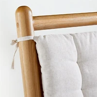 Solano King Wood Bed with Headboard Cushion