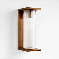 Soleil Brass Indoor/Outdoor Wall Sconce Light