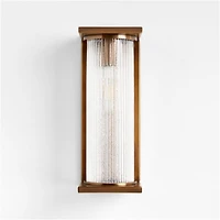 Soleil Brass Indoor/Outdoor Wall Sconce Light