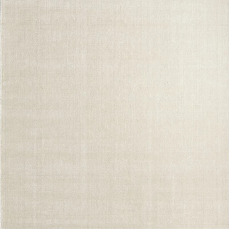 Solid Double Stripe Ivory Kids Performance Area Rug 6'x9'