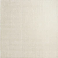 Solid Double Stripe Ivory Kids Performance Area Rug 6'x9'