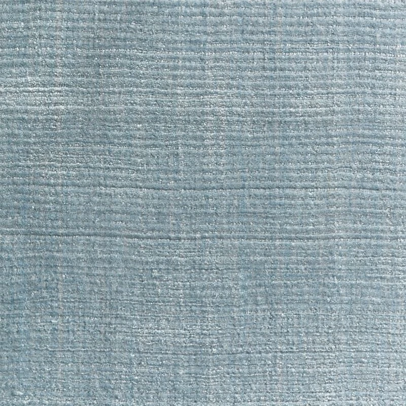 Solid Double Stripe Light Blue Kids Performance Area Rug 9'x12'