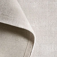 Solid Double Stripe Light Grey Kids Performance Area Rug 5'x8'