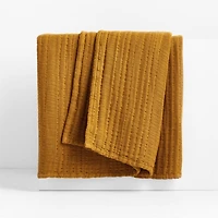 Solid Gauze 70"x55" Marseilles Brown Throw Blanket