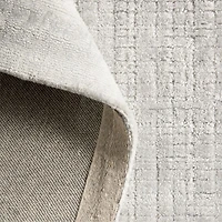 Solid Grid Light Kids Performance 12"x18" Rug Swatch