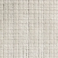 Solid Grid Ivory Kids Performance Area Rug 9'x12'