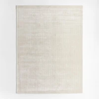 Solid Grid Ivory Kids Performance Area Rug 9'x12'