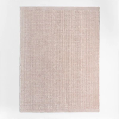 Solid Grid Light Kids Performance Area Rug 5'x8
