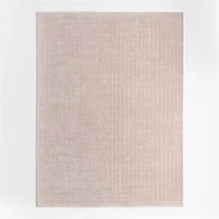 Solid Grid Light Kids Performance Area Rug 5'x8