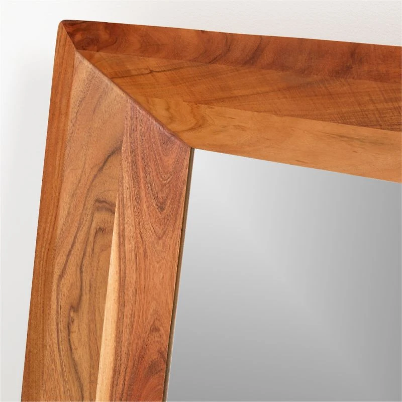Solomon Acacia Wood Floor Mirror