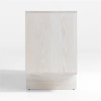 Somerset 68" Whitewashed Ash Wood Storage Media Console