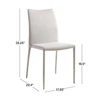 Sonnet Light Grey Side Chair